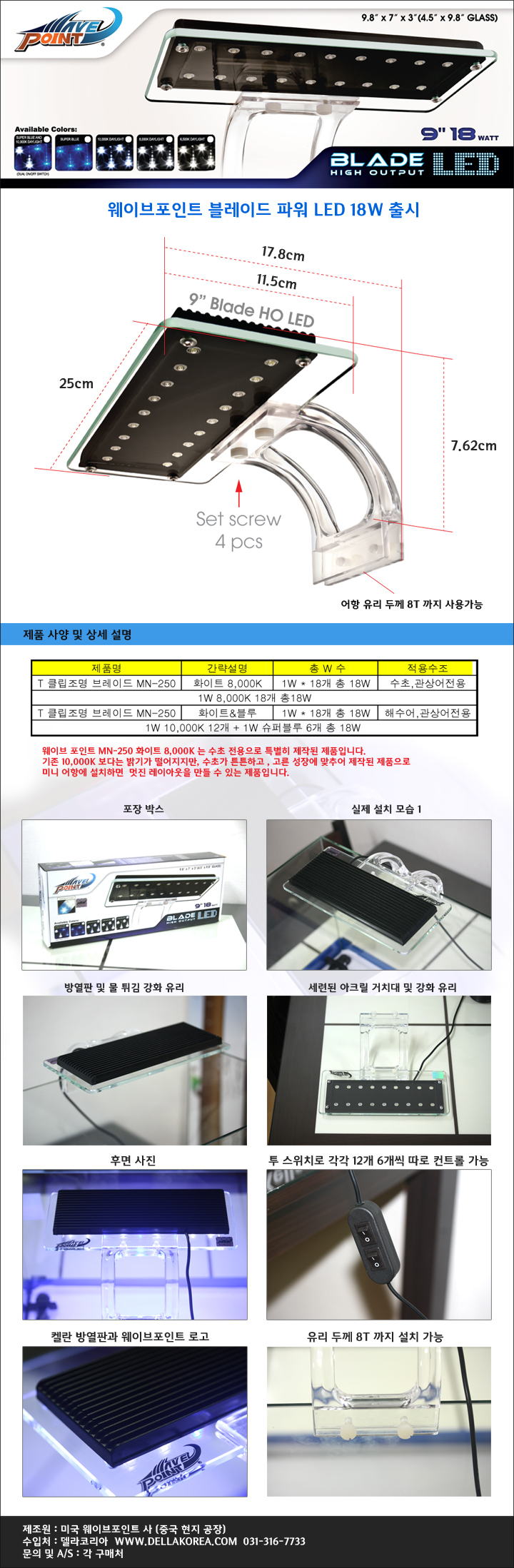 웨이브포인트 MN-250 블레이드 LED 18W [해수용] 내용.jpg