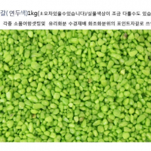 색자갈(연두색) 1kg