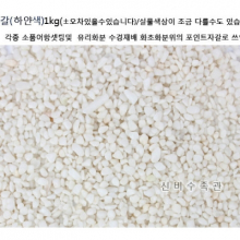 색자갈(흰색) 1kg