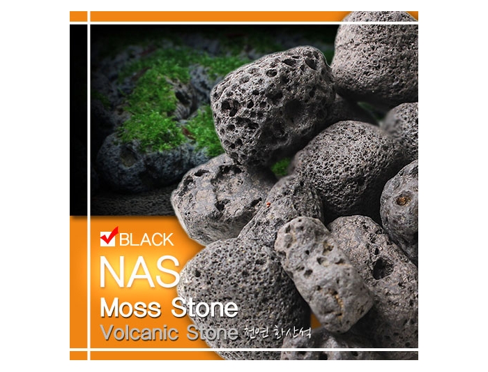 NAS 모스스톤 블랙 (모스활착용 화산석) 2kg