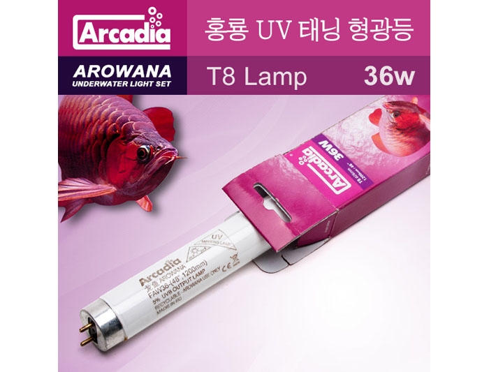 아카디아 아로와나(홍룡) UV 태닝형광등36w (120cm)